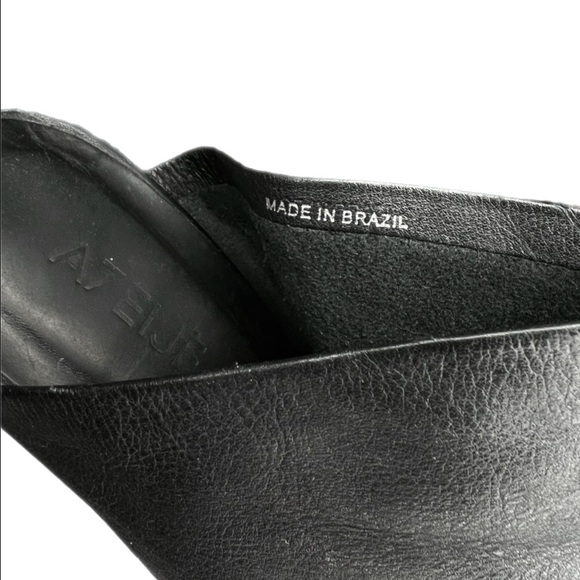 A7EIJE Selma Open-toe Leather Heeled Mules 8.5W - Picture 6 of 9